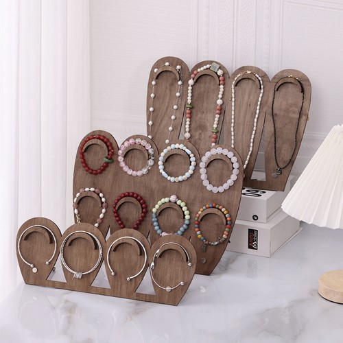 跨境爆品木制手串手链项链收纳展示架