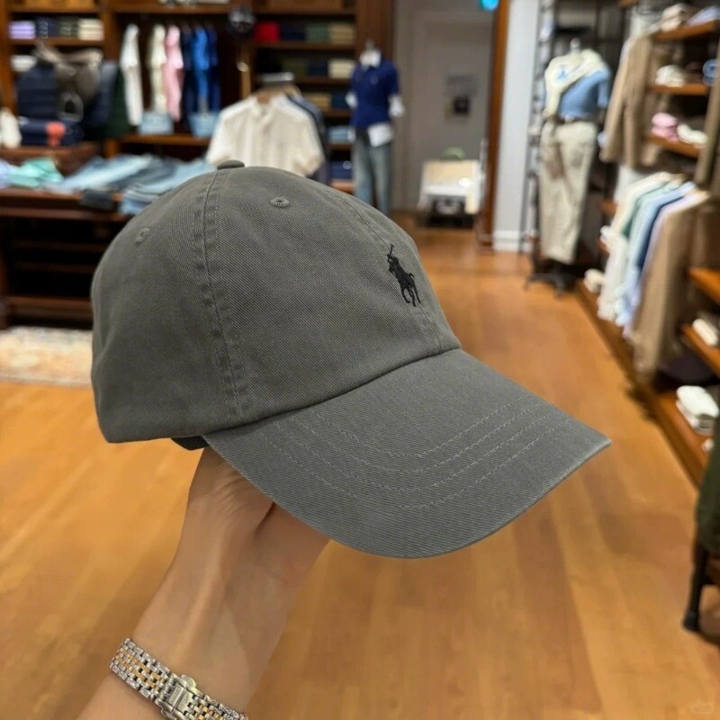 帽子男女百搭新款深灰棒球帽显脸小马标鸭舌帽深蓝软顶防晒遮阳帽
