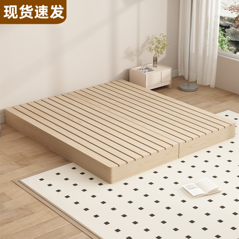 日式地台床实木榻榻米矮床架