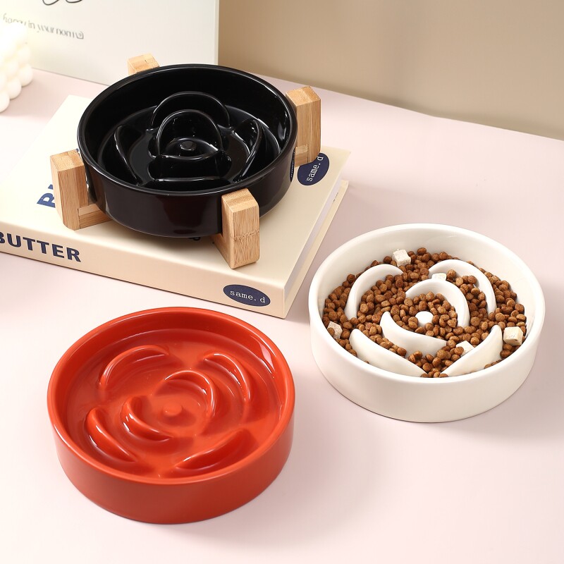 花瓣宠物碗慢食防噎猫狗通用图片