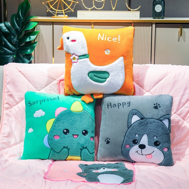 抱枕被子两用二合一四季折叠车用枕头办公室午睡毯子靠枕加印LOGO,居家布艺,抱枕被,淘宝优惠券,粉丝福利购,淘宝优惠卷