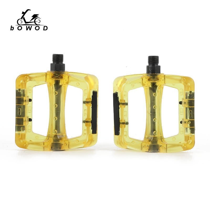 时尚款自行车折叠车脚踏板 10B21培林脚踏板 透明塑料脚踏脚蹬