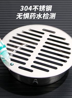 304不锈钢防鼠阳台地漏天台110管160pvc户外75管防堵排水花园平面