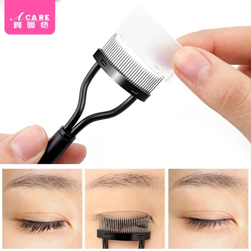 睫毛梳AD1sn0-黑杆直型眉毛梳子眉梳螺旋迷你小梳嫁接睫毛初学