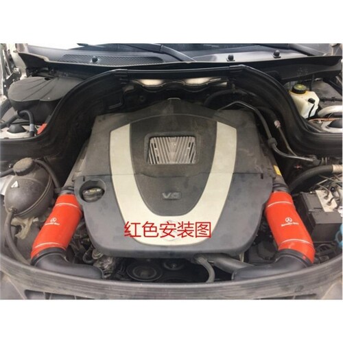 适用于奔驰e300进气管GLK300260350W212E260s350进气管硅胶空气管