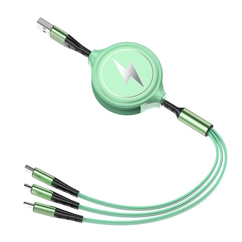 UOYSI 伸缩三合一数据线手机车载充电线 多规格