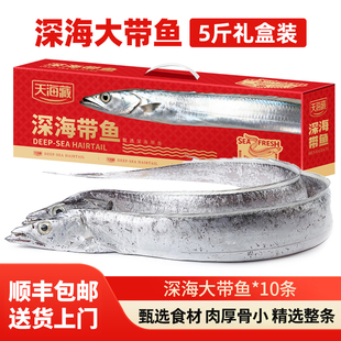 【带鱼礼盒约10条】天海藏深海大带鱼 速冻锁鲜肉质鲜嫩送礼进口