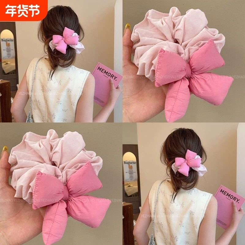 ins韩系海绵蝴蝶结大肠发圈甜美少女2025春夏新款高级感扎头发绳,饰品/流行首饰/时尚饰品新,发饰,淘宝优惠券,粉丝福利购,淘宝优惠卷