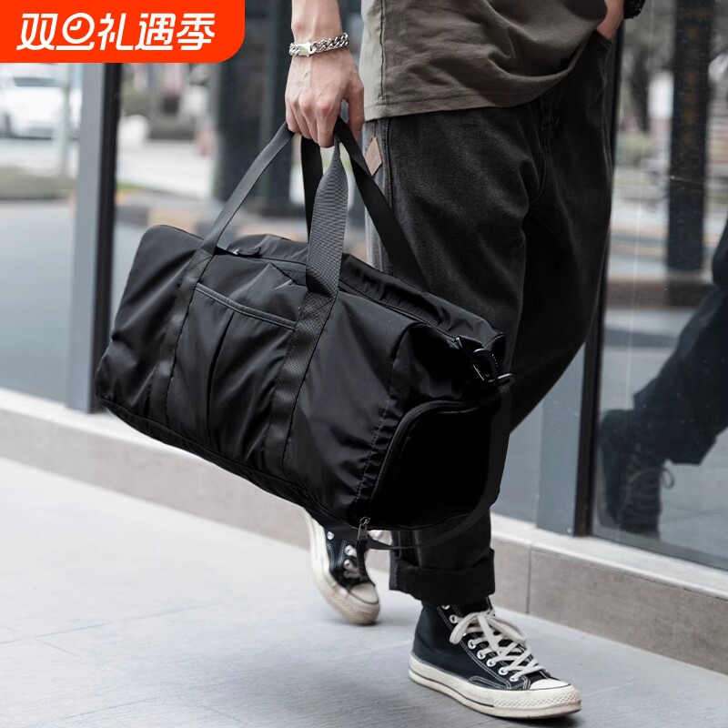大容量短途旅行包男款出行休闲手提袋行李包运动健身包斜挎包男包