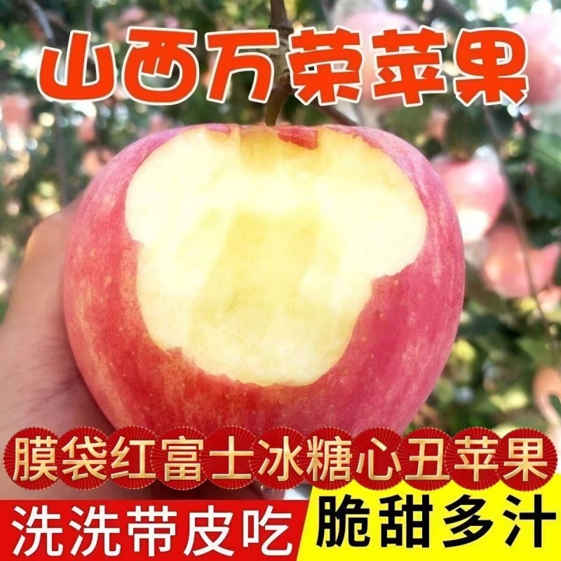 正宗山西红富士脆甜冰糖心苹果水果新鲜当季苹果整箱批发大果