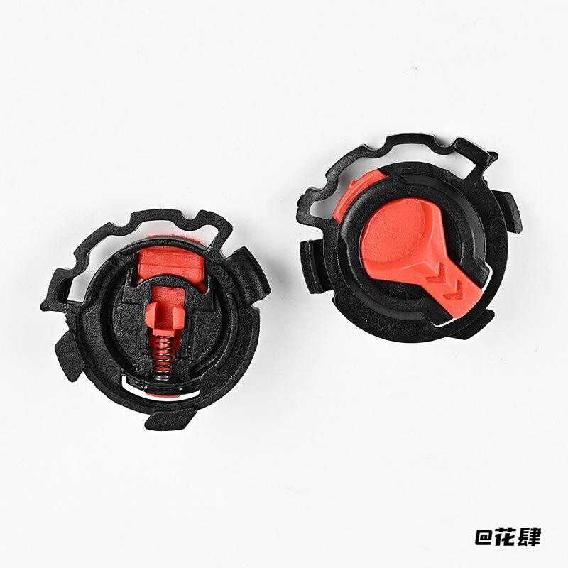 越野耳朵锁扣配件五齿成人帽通用型安全帽耳朵底座旋钮扣头盔卡扣