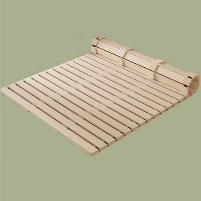 床架实木榻榻米排骨架防潮透气增高木板床床垫加宽结实便携折叠