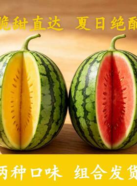 特小凤冰淇淋黄肉西瓜加小糖丸组合两种口味一单发货夏日必备新鲜