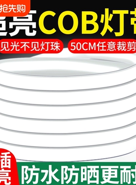 户外防水220v超亮灯带led灯条自粘线形灯吊顶家用客厅COB氛围灯