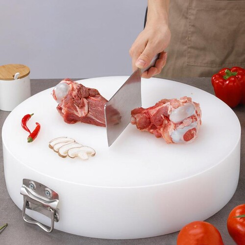 砍骨头菜墩剁肉圆形PE塑料防霉抗菌家用案切菜砧板菜板食品级切肉