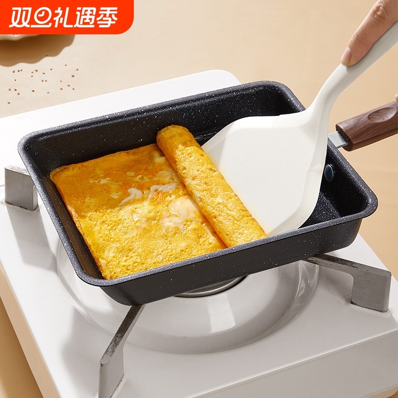 玉子烧方形不粘锅不沾厚蛋烧麦饭石早餐锅煎蛋家用煎锅平底锅小号
