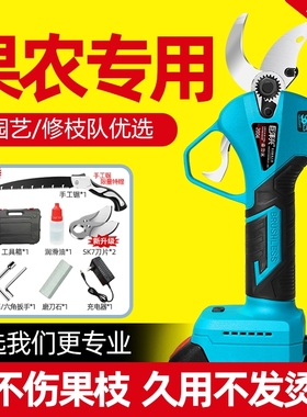 电动剪刀果树修枝剪锂电修剪树枝强力剪子专用剪枝大功率水管无刷