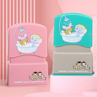 儿童姓名贴儿童名字印章防水衣服贴校服刺绣不褪色可免缝儿童衣贴布不掉色记号入园用品海绵评语印字优秀