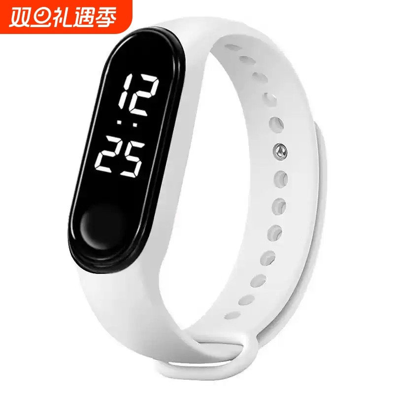 触摸屏手表时尚LED正品防水电子表学生初高中运动手环显示高颜值