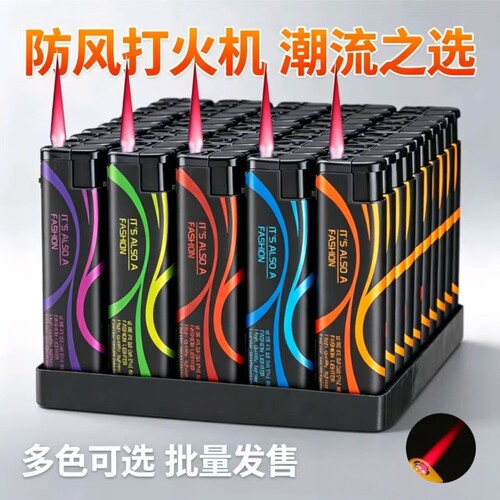 新款防风时尚图案一次性打火机防爆个性高档便利店批发耐用火机
