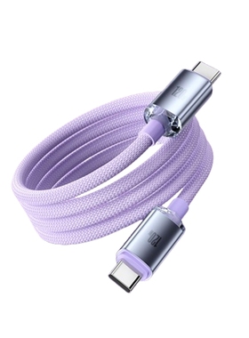 适用手机电脑笔记本双头Type-C接口紫色单条装1.5米120W