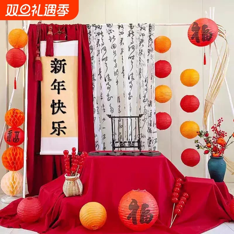 纯棉红布布料结婚用大红布红棉布块中国风乔迁红绸布红色棉布新年