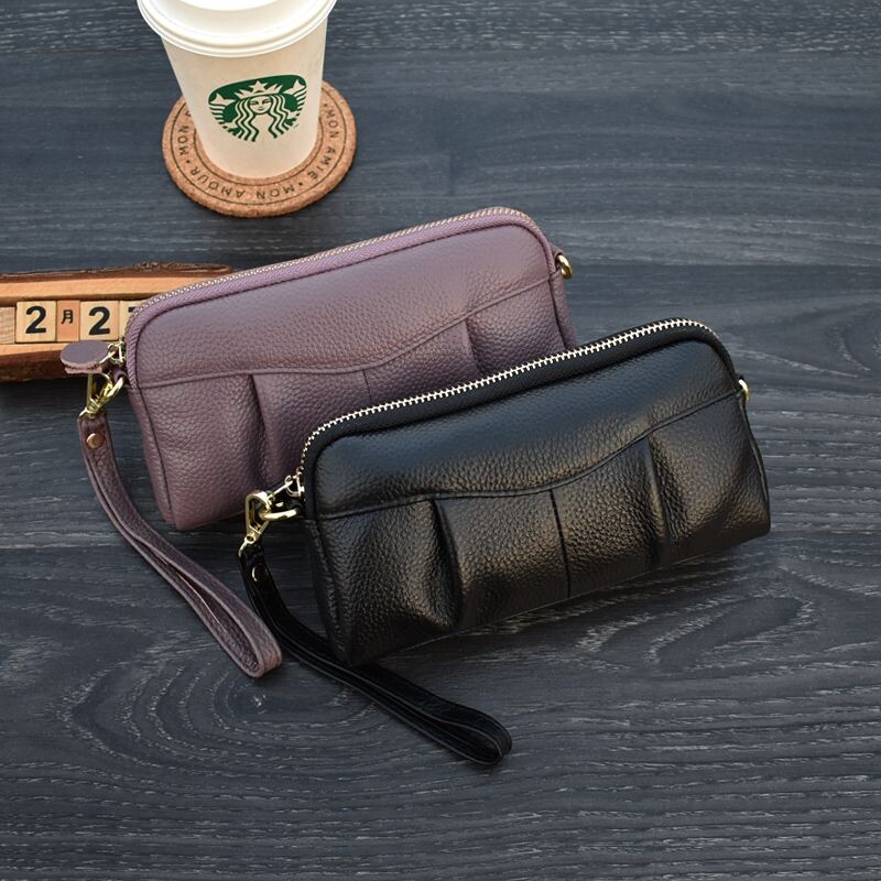 潮流时尚纯色包包女大容量女士休闲通勤手拿包零钱包贝壳手机包