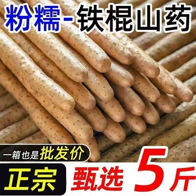 正宗铁棍山药蠡县麻山药小白嘴山药新鲜山药产地直发辅食蔬菜5斤
