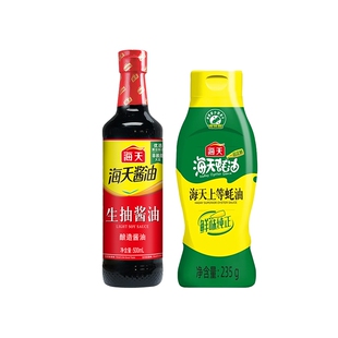 海天生抽酱油500ml*1+海天上等蚝油235克*1