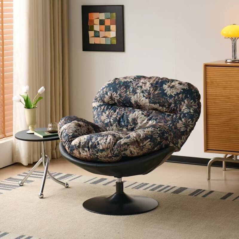 休闲蛋壳椅单人懒人沙发椅现代简约家用阳台卧室客厅单人沙发椅