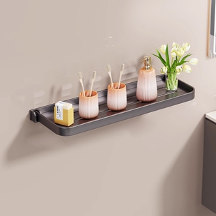 卫生间置物架马桶旁可折叠纸巾架墙上壁挂免打孔洗漱用品架子靠墙