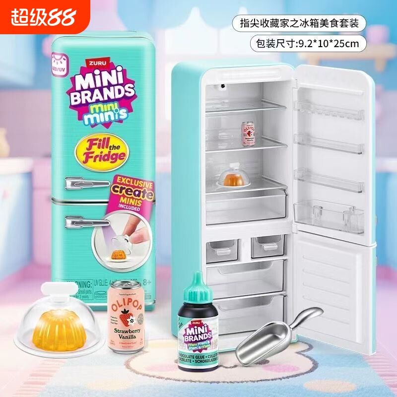 新款礼物迷你冰箱美食套装宝宝微玩具过家家仿真儿童厨房食玩相机