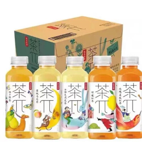 农夫山泉茶兀茶π500ML/900MLl茶饮料茶派蜜桃乌龙柠檬红茶茉莉花