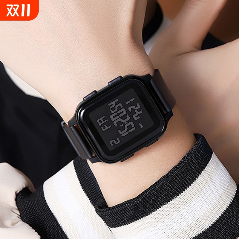 青少年电子手表男初高中运动