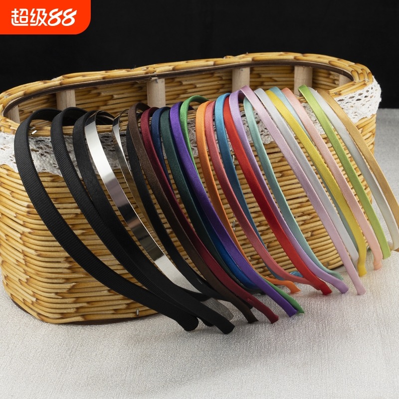 diy发箍材料金属套布30种颜色