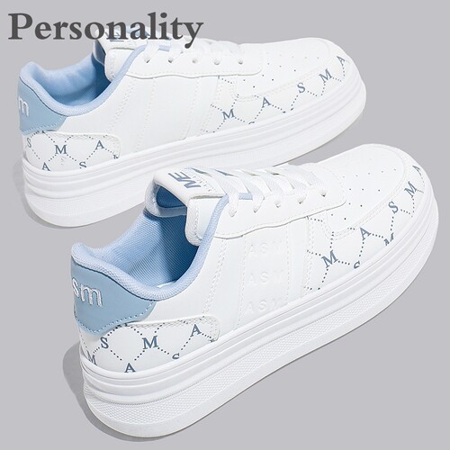 运动鞋子女新款2026爆款春秋季厚底休闲鞋百搭显高小白鞋舒适白色