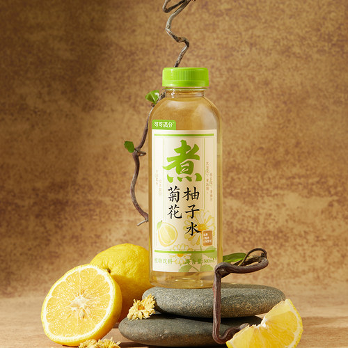 可可满分菊花柚子水茶饮整箱植物饮料500ml*5瓶起茅根人参草本