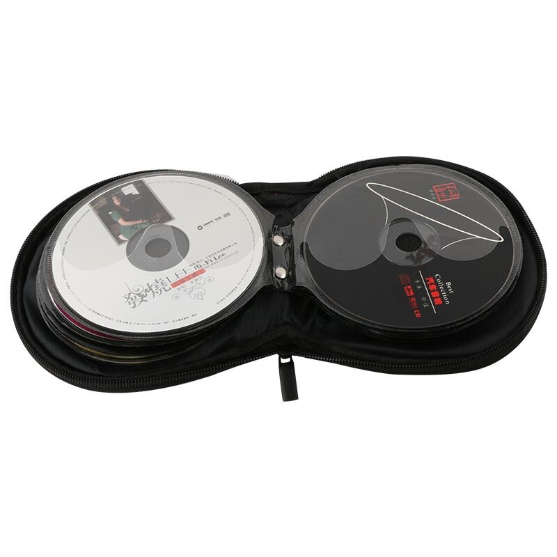 车载cd包汽车碟片套夹光盘收纳包cd袋套车内cd碟包家用DVD光碟盒