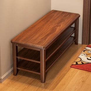 穿鞋 全实木换鞋 架免安装 柜坐凳一体进门鞋 凳 凳家用门口入户可坐鞋