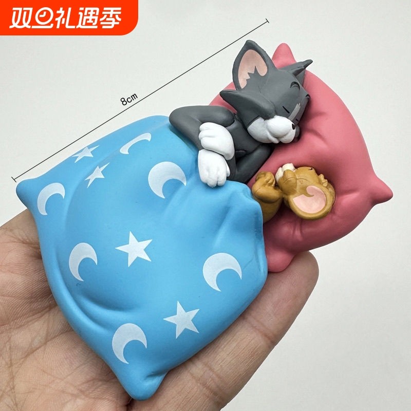 猫和老鼠车内中控台饰品汽车公仔手办好朋友汤姆和杰瑞汽车载摆件