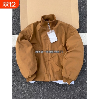 2025美式立领棉服男款秋冬加厚短款户外飞行夹克外套廓形棒球服装