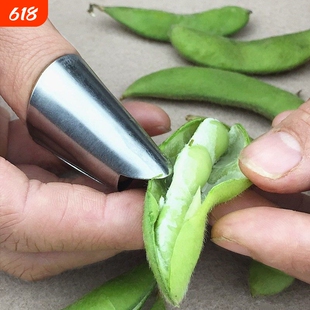 不锈钢摘菜铁指甲护指神器指头保护套指套手指套剥蒜掐毛豆拇指刀
