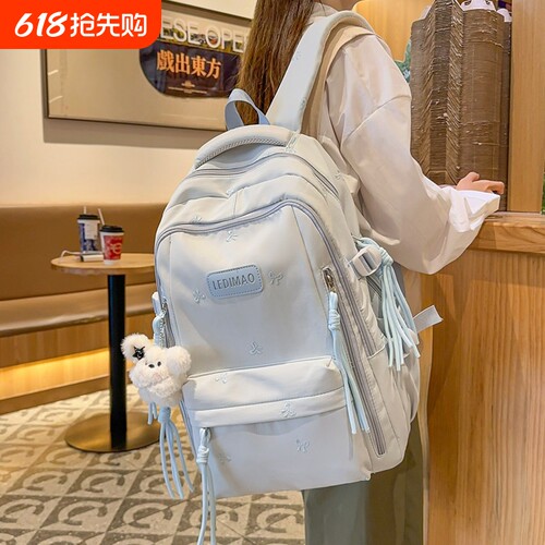 儿童书包女生小学生2026初中生高中生大容量背包女孩高颜值双肩包