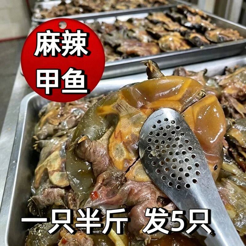 麻辣卤甲鱼熟食袋装开袋加热即食整只团鱼裙边食用卤憋王八真空