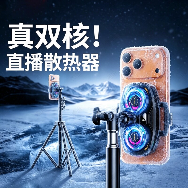 26款AI静音直播专用半导体散热器图片
