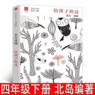 给孩子的诗北岛小学生四年级下册必读课外书与文字重逢心灵诗人北岛中外国诗集写给的诗中信童书正版书籍中信出版社宝葫芦去旅行