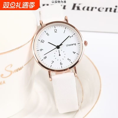 初高中学生手表女时尚简约高颜值静音考试专用石英手链指针式防水