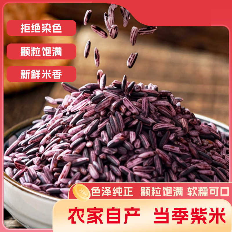 新紫米上市 软糯弹牙满口米香 慢碳水优质主食1斤装