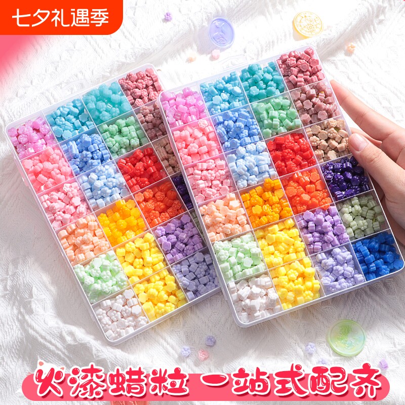 可爱猫爪火漆蜡粒多色可选，易融化