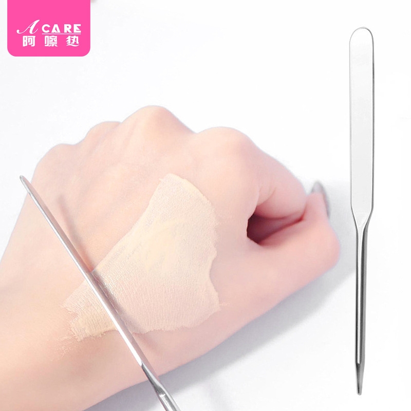 粉底铲AA1sl001-不锈钢刮刀涂抹粉底液铲刮板刮勺化妆师用调色棒